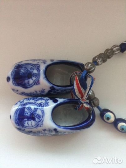 Гжель башмачки сувенир