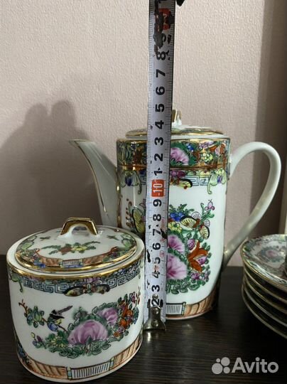 Сервиз новый старый Китай(клеймо) ручная роспись