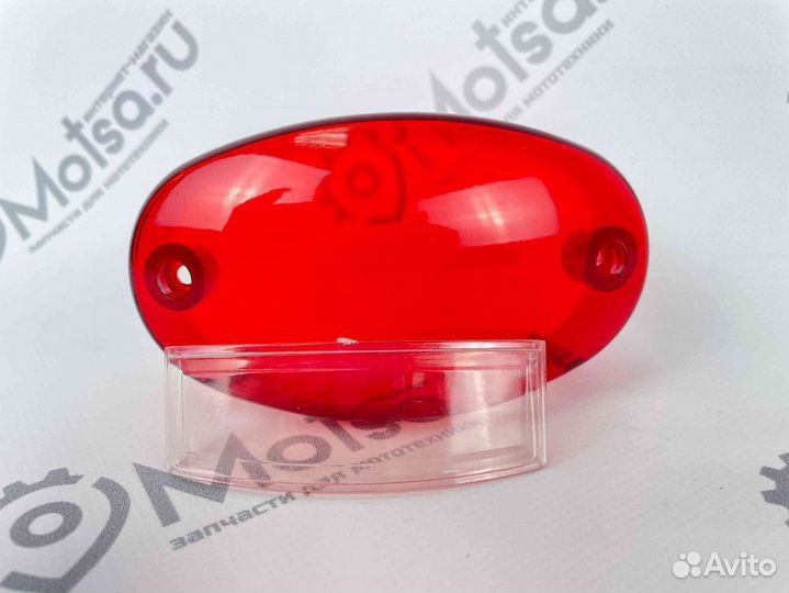 Рассеиватель стоп-сигнала Альфа овальный (стекло)