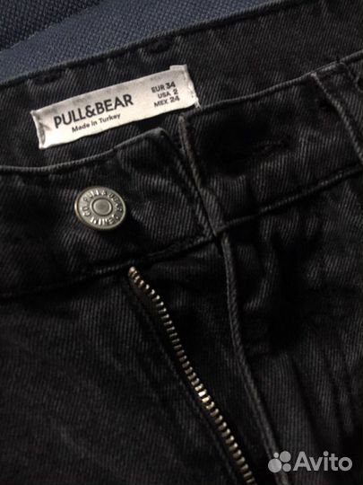 Джинсы mom fit pull&bear