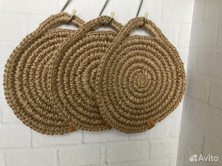 Подставка под горячее из джута