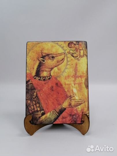 Мученик Христофор Ликийский, 15x20x1,8 см, арт А71