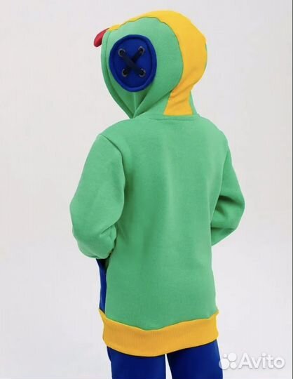 Толстовка leon brawl stars для мальчиков и девочек