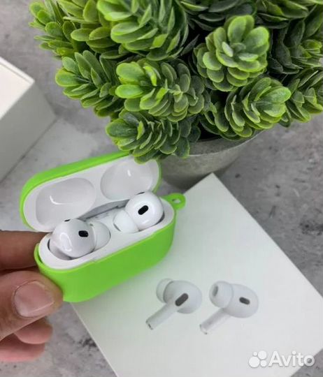 Наушники airpods Pro 2 (шум) премиум класс + чехол