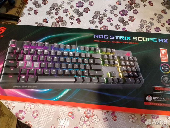 Игровая клавиатура asus rog strix score NX
