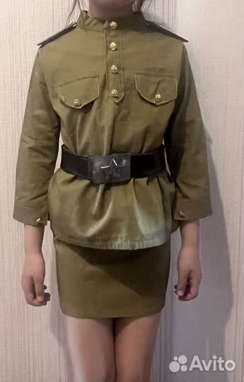 Детский военный костюм для девочки