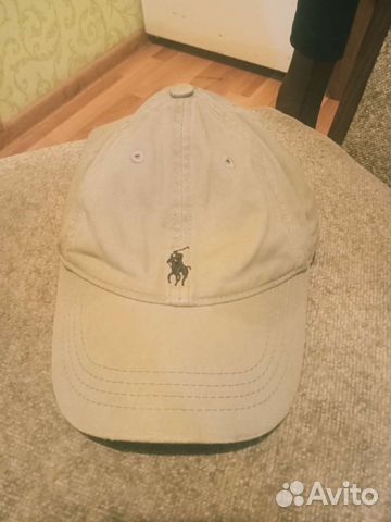 Ralph lauren кепка с коженым ремешком