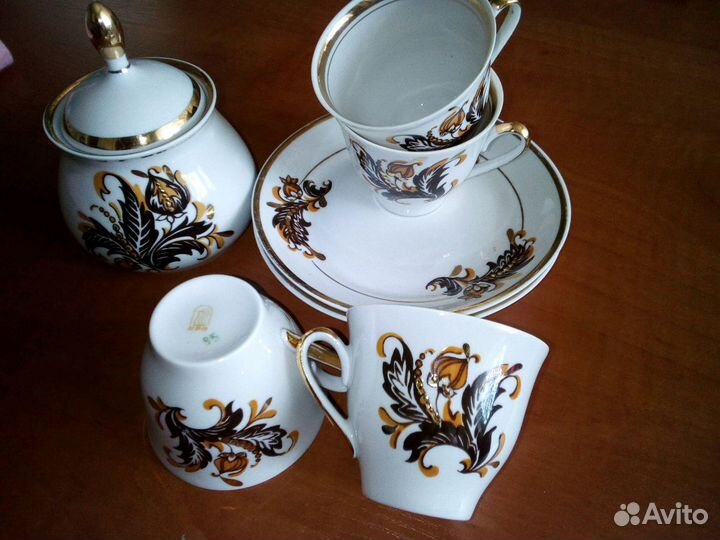 Чашки с блюдцем, мини жульеницы