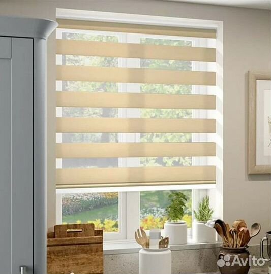 Рулонные жалюзи день ночь