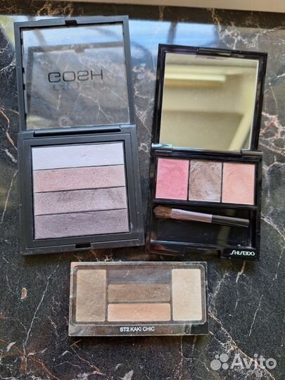 Тени для век lancome, shiseido, gosh