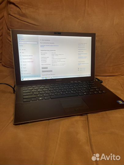 Ультрабук sony vaio vpcz2 i5/4gb