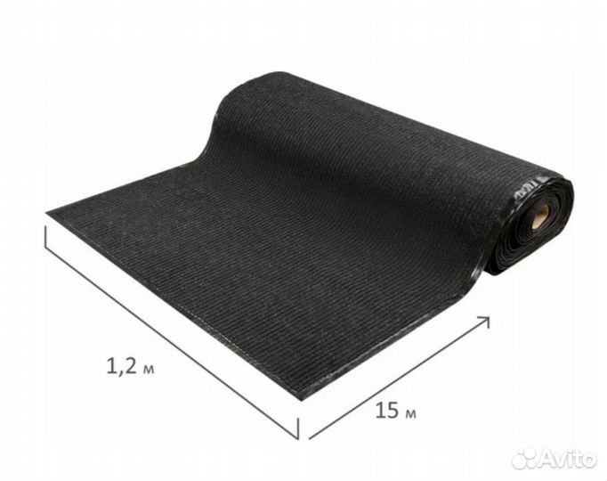 Ворсовый коврик-дорожка лайма 120х1500 см