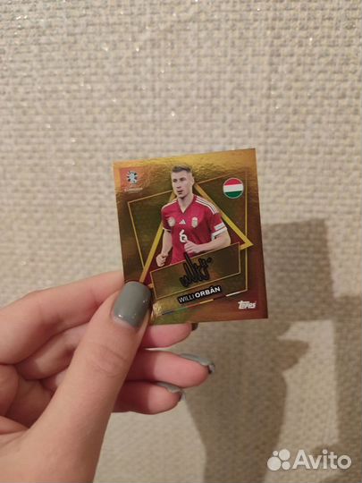 Наклейки topps euro 2024 (золото И АВТОГРАФ есть)