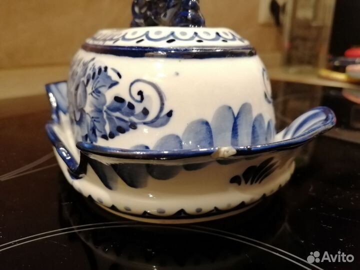 Масленка гжель СССР