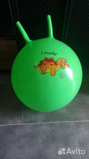 Мяч детский попрыгун с рожками, фитбол