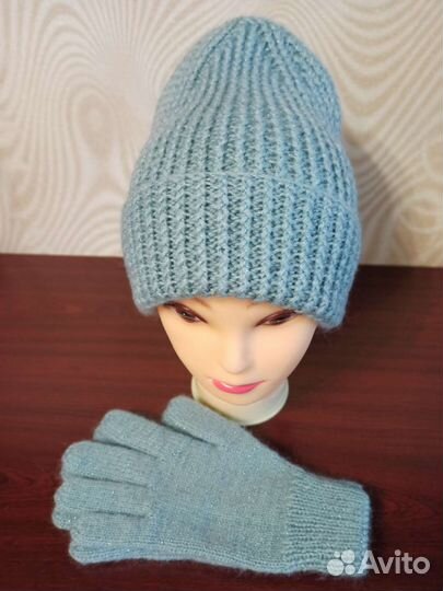 Комплект шапка и перчатки