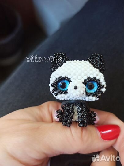 Панда из бисера