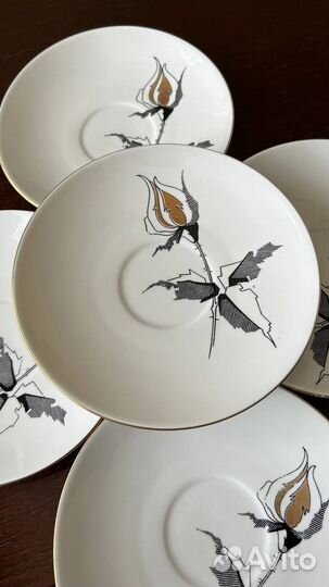 Блюдца фарфор Фрайбергер ГДР