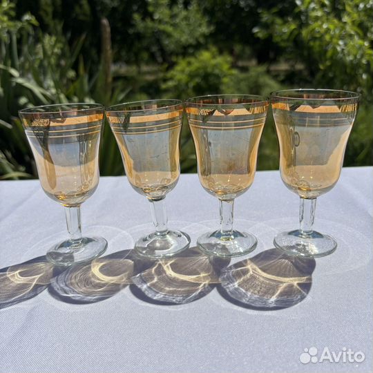 Рюмки СССР винтаж цветное стекло