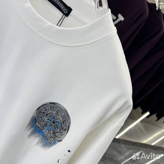 Chrome Hearts футболка белая