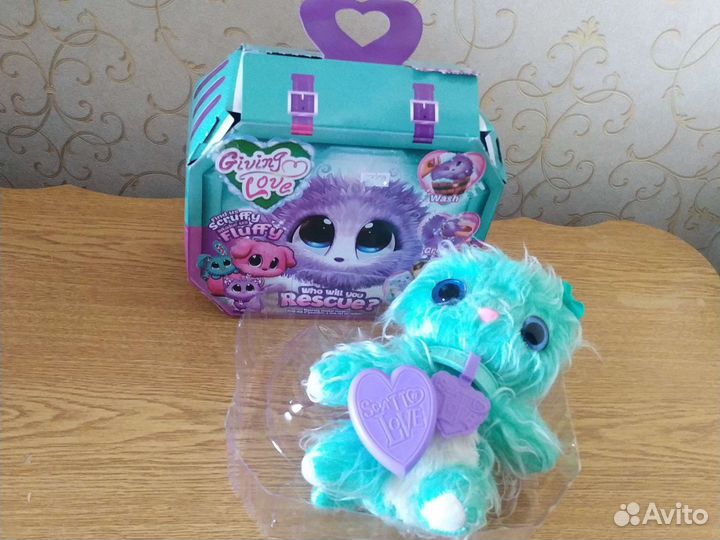 Игрушка котенок-мохнатик