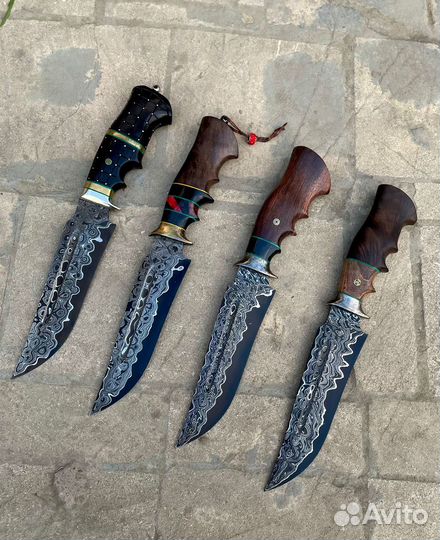 Нож из дамасской стали