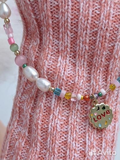 Колье чокер из натуральных камней