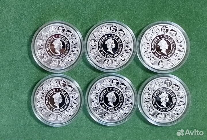 Монеты Ниуэ 2011 Знаки зодиака Муха Серебро