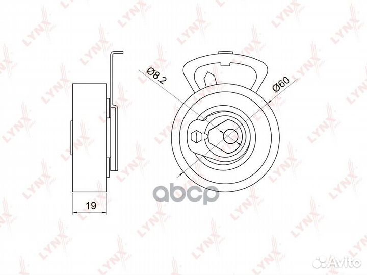 Ролик натяжной ремня грм;skoda Fabia 1.4 99