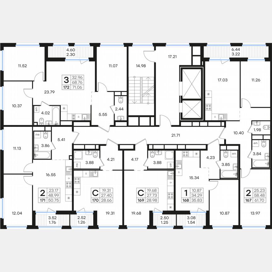 Квартира-студия, 28,7 м², 4/15 эт.