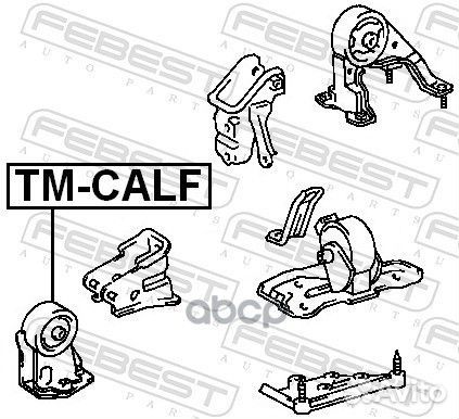 Подушка двигателя передняя (toyota carina E AT1