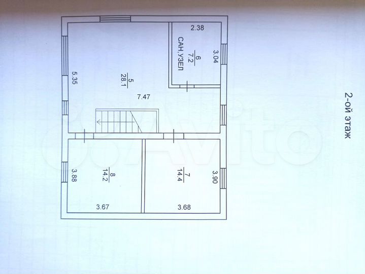 Коттедж 138,5 м² на участке 5 сот.