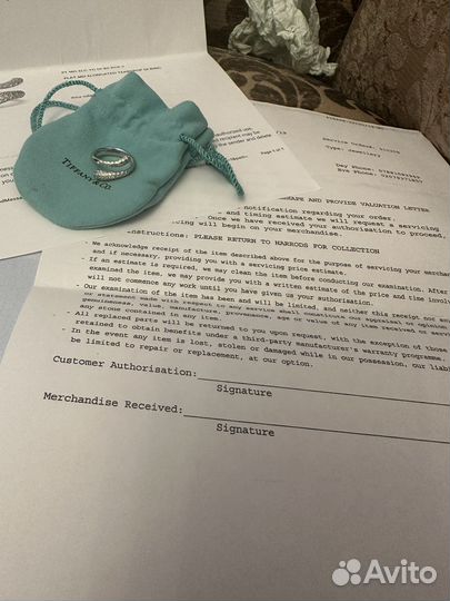 Tiffany & co Кольцо оригинал платина/бриллианты