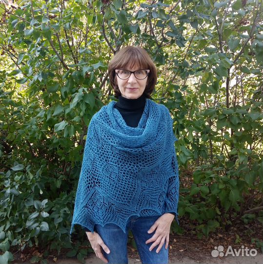 Шаль вязаная