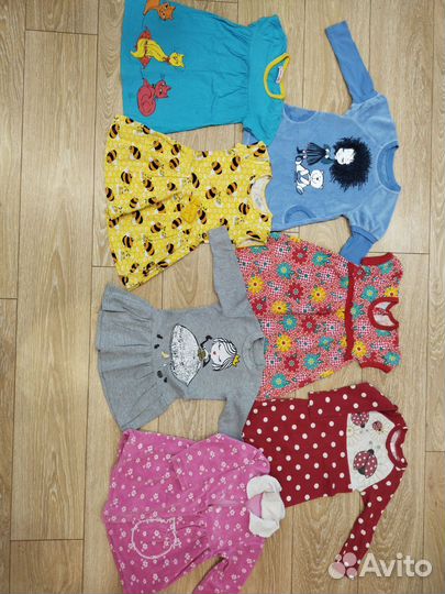 Вещи пакетом на девочку 86-104
