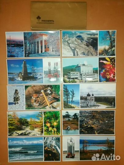 Набор открыток нк роснефть сахалинморнефтегаз 75 л