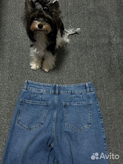 Джинсы широкие женские 46-48