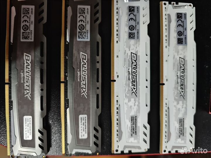 Оперативная память ddr4 Crucial ballistix 32 gb