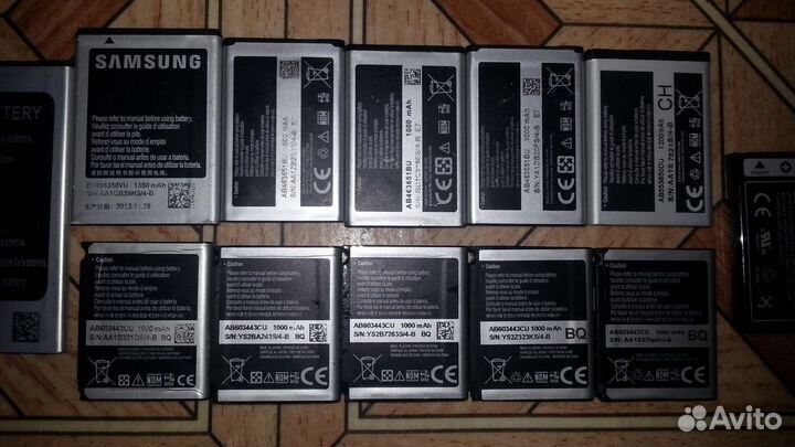 Аккумуляторы для разных старых телефонов