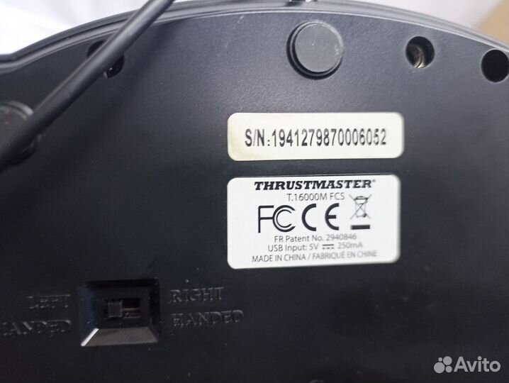 Джойстик ThrustMaster T-16000M FCS hotas черный