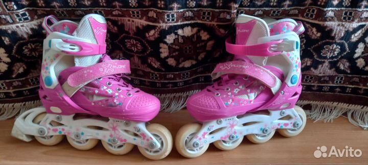 Роликовые коньки-транформеры детские раздвижные