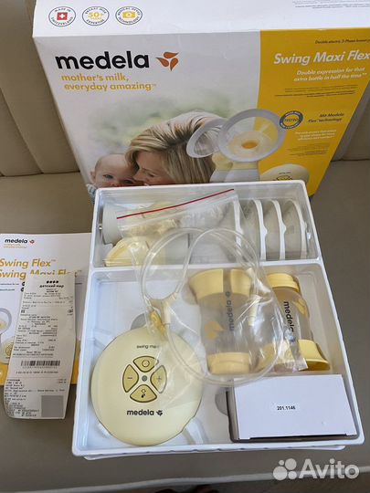 Молокоотсос medela swing flex электрический