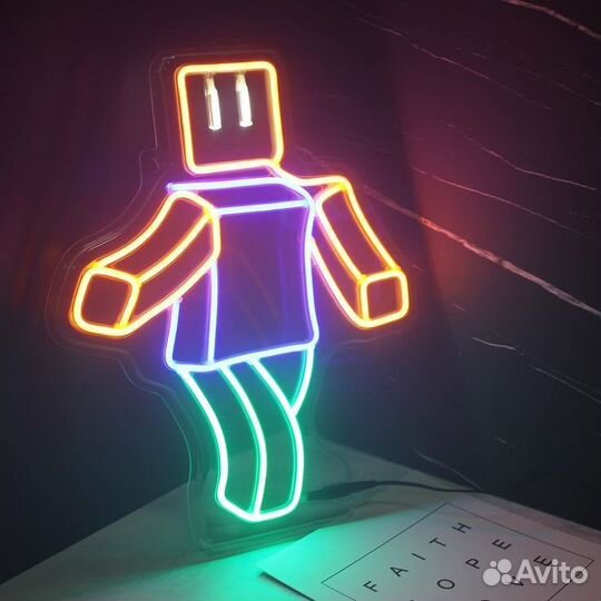 Неоновая световая вывеска/Гибкий неон на заказ