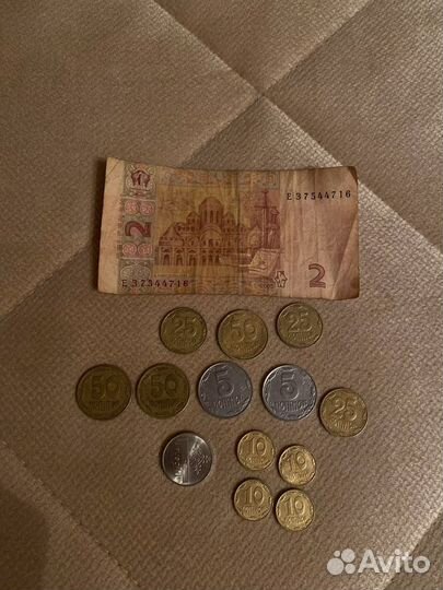 Украинские деньги (купюры и монеты)