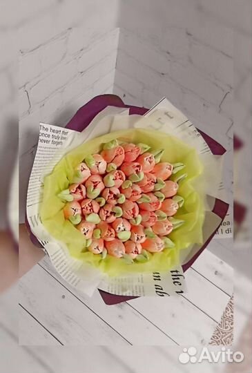 Букеты и цветы из зефира на заказ