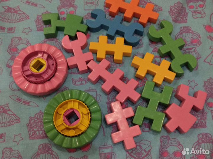 Детский конструктор пластиковый 91 деталь