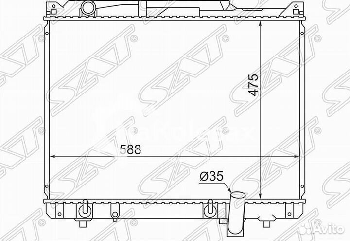 Радиатор suzuki escudo/grand vitara XL-7 2.7 03-05