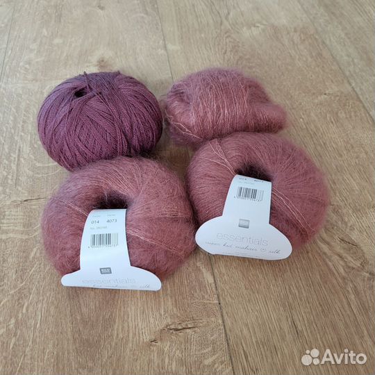 Пряжа пакетом rico super kid mohair silk