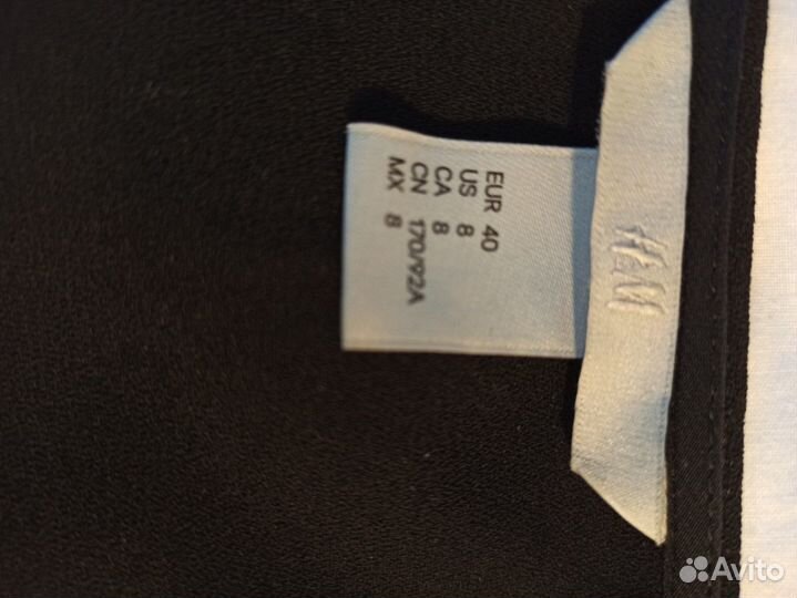 Блузка женская H&M черная нарядная.46-48 L