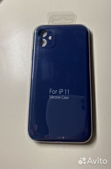 Чехол на iPhone 11 (синий)